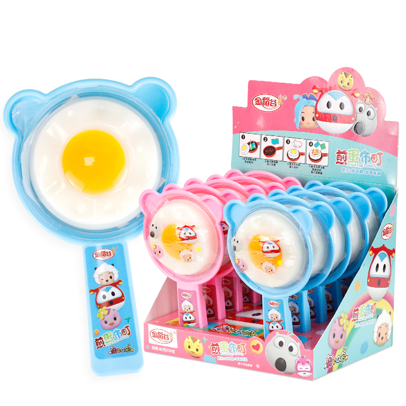 金稻谷煎蛋布丁盒裝果凍果味兒童玩具過(guò)家家神器創(chuàng)意零食