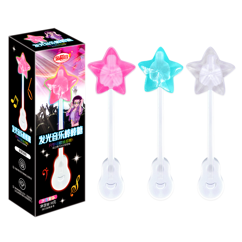 金稻谷 吉他音樂(lè)棒棒糖網(wǎng)紅同款創(chuàng)意表白趣味送女友可愛(ài)兒童休閑零食18g